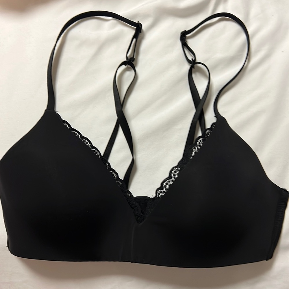 Gently used black bra